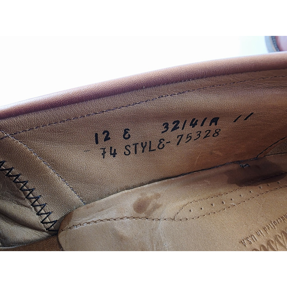 FootJoy Vintage Classics Men's Dress Shoes Brown Leather Penny Loafers Size 12 - Picture 8 of 8